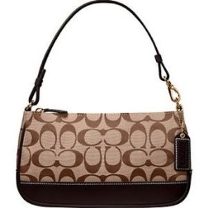 Coach Brown Canvas Leather Purse